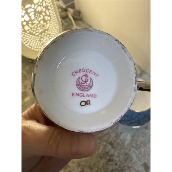 George Jones & Sons JON158 England Tea Cup/Saucer Gold Floral Lace Footed RARE 2 - Picture 6 of 15